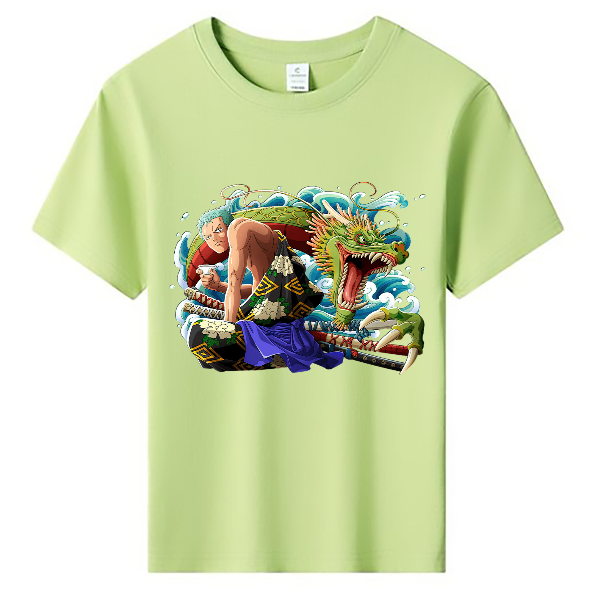 ワンピース ロロノア・ゾロ ONE PIECE Roronoa Zoro 綿100％キッズTシャツ（フロントプリント）